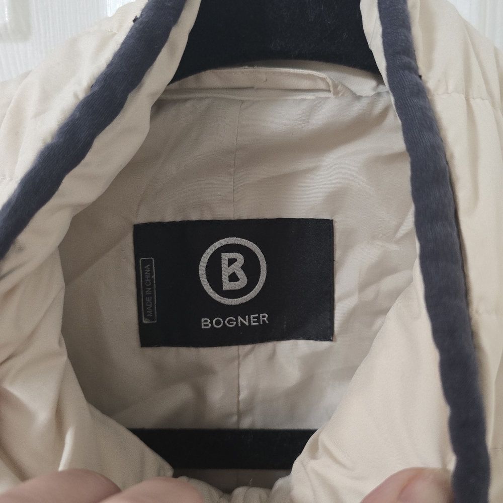 Bogner Goan Thylmann cream puffer down jacket size M - Picture 10 of 16